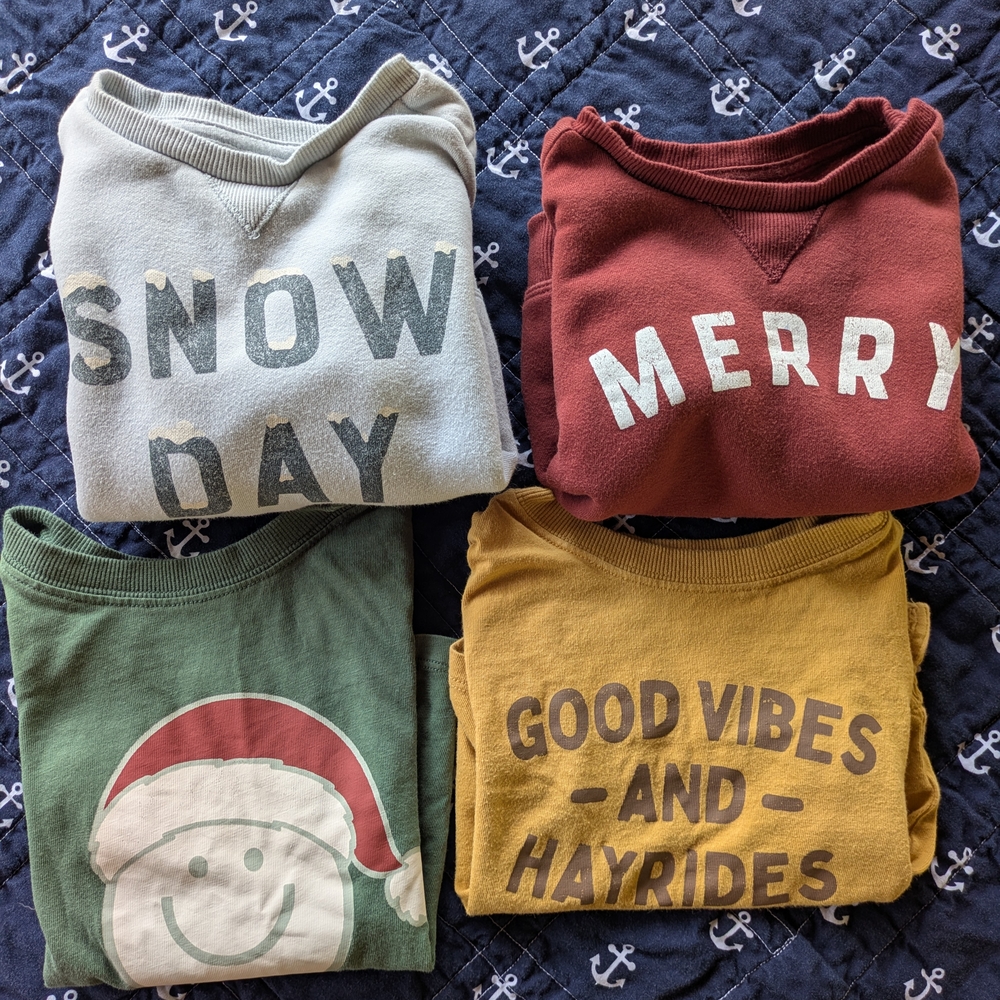 Kids Long Sleeve Tees - Festive Collection